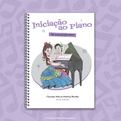 Livro Iniciação ao Piano - Carmen Mettig Rocha 